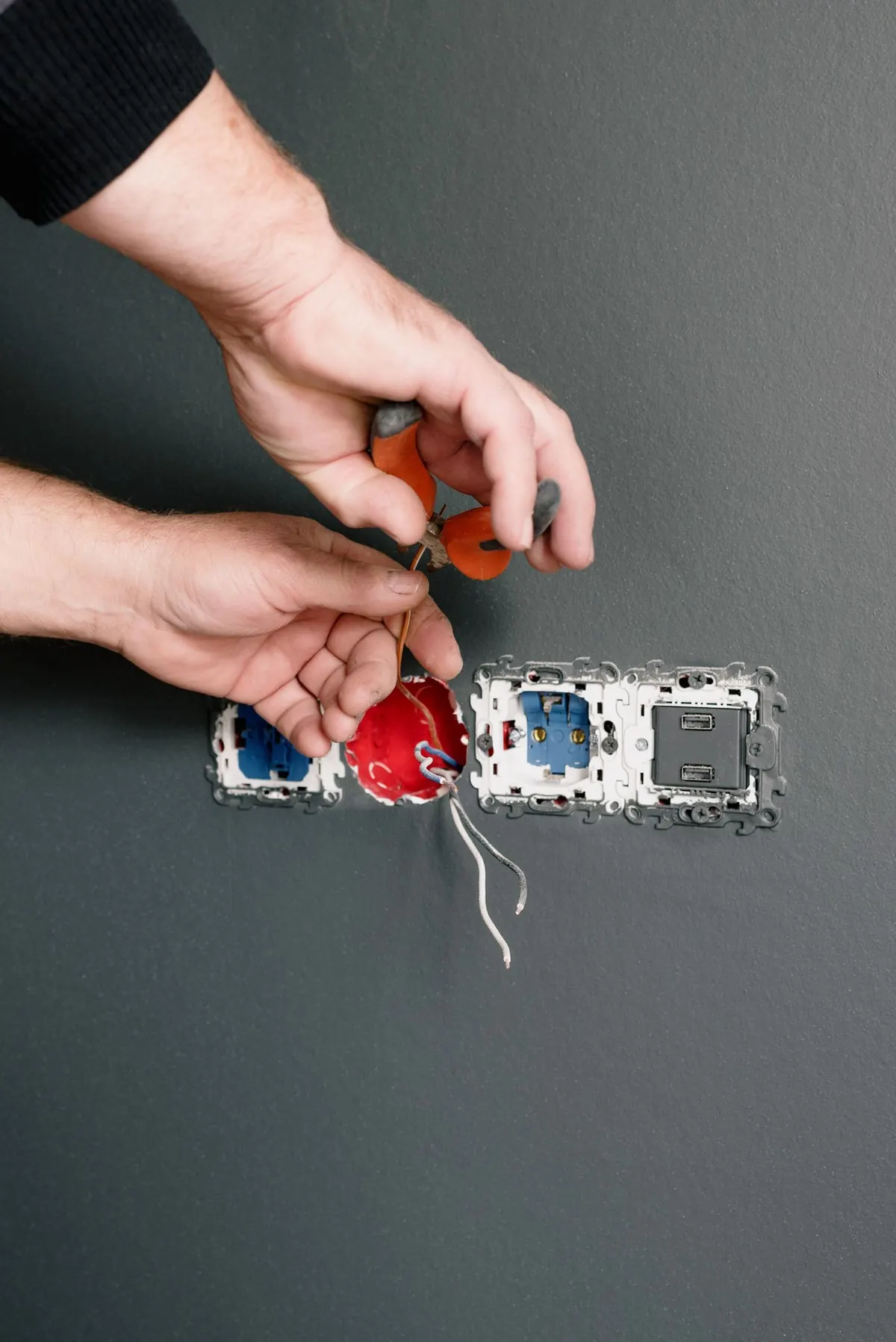 Installing new sockets and switches in a remodeled room